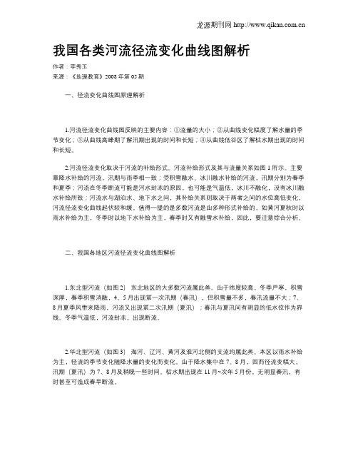 我国各类河流径流变化曲线图解析