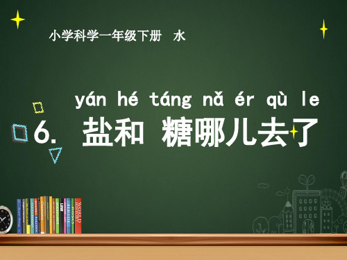 《盐和糖哪儿去了》精美课件苏教版科学1