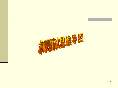 求职面试思维导图 ppt课件