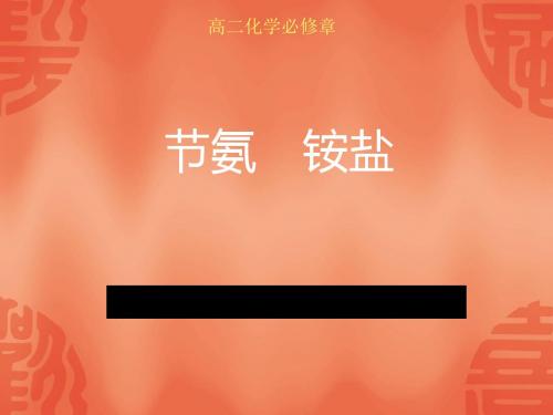 氨、铵盐ppt2 通用