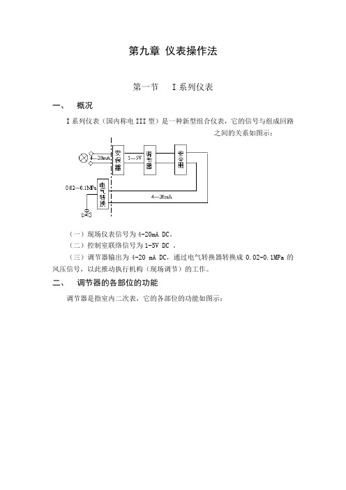 仪表操作法