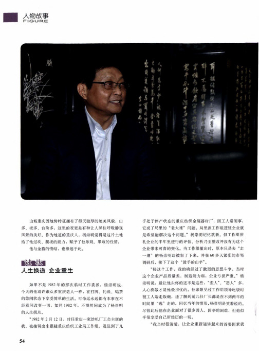杨崇明 不折不扣 非常重庆