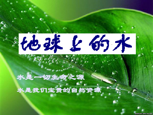 粤人版八年级上册 地理 课件 3.3水资源(共17张PPT)优质课件