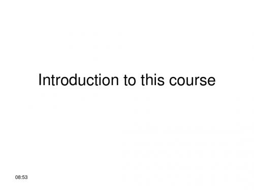 ch0-Introduction to this course