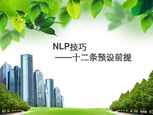 NLP管理技巧(精品课件)
