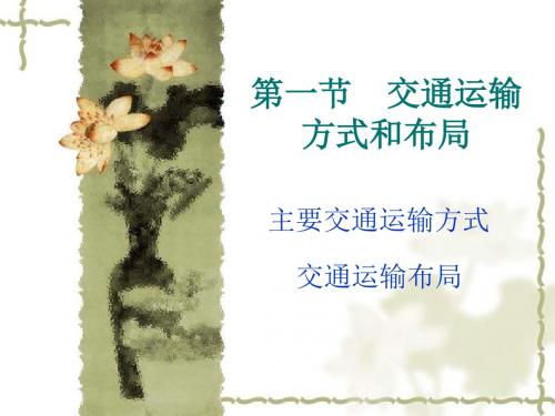 【高中地理】交通运输方式和布局ppt5