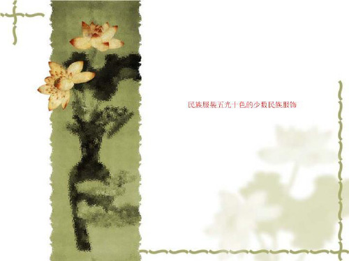 民族服装五光十色的少数民族服饰