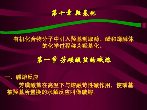 10.1 羟基化
