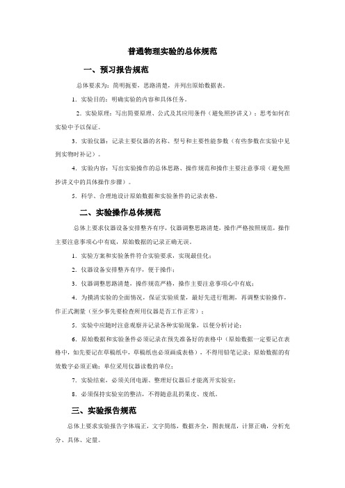 试验规范