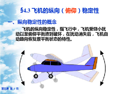 §4.3飞机纵向稳定性