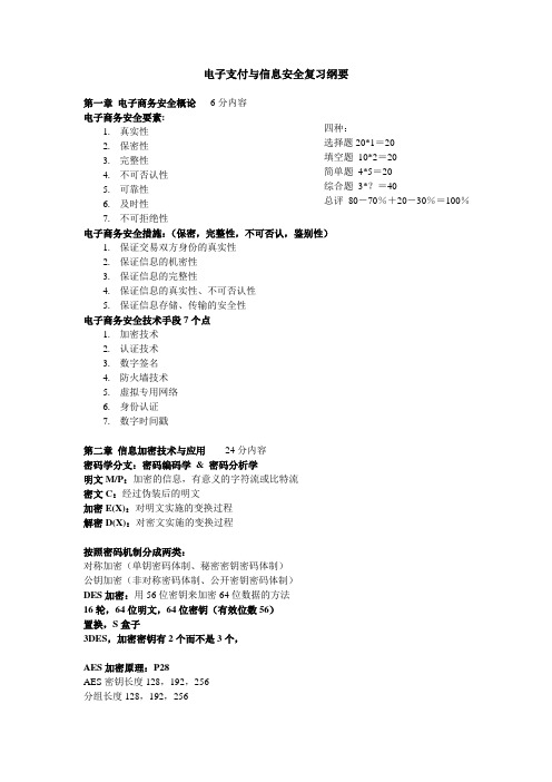 电子支付与信息安全复习