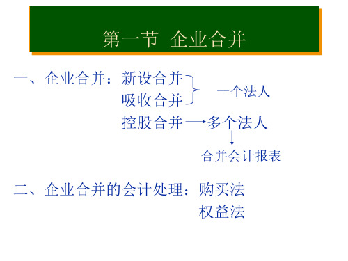 第八讲合并会计报表PPT精品文档37页