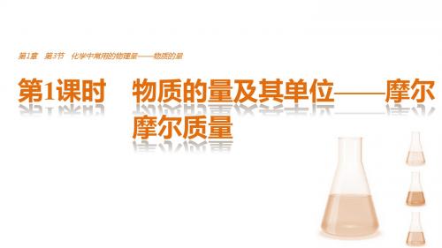 高中化学鲁科版必修1课件：第1章 认识化学科学 1.3.1 物质的量及其单位——摩尔 摩尔质量