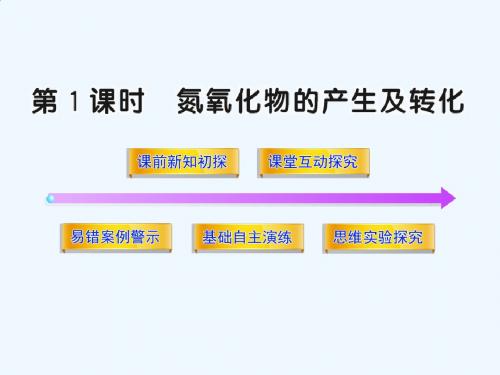 氮氧化物的产生及转化课件