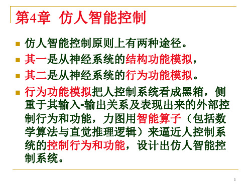 第4章仿人智能控制
