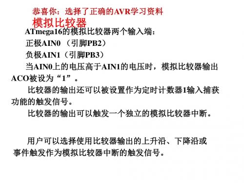 [理学]AVR单片机新手入门必看ppt教程课件8