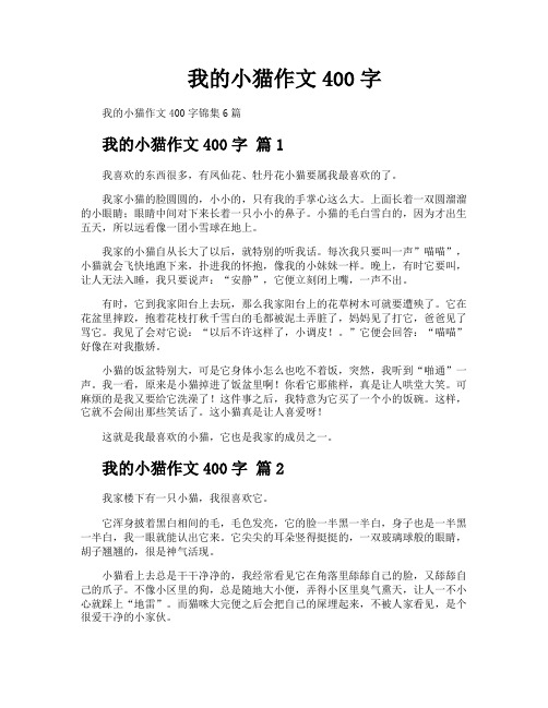 我的小猫作文400字