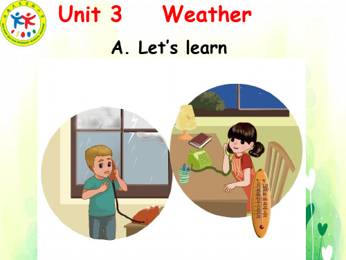 人教版PEP英语四年级下册Unit3_Weather_A lets learn