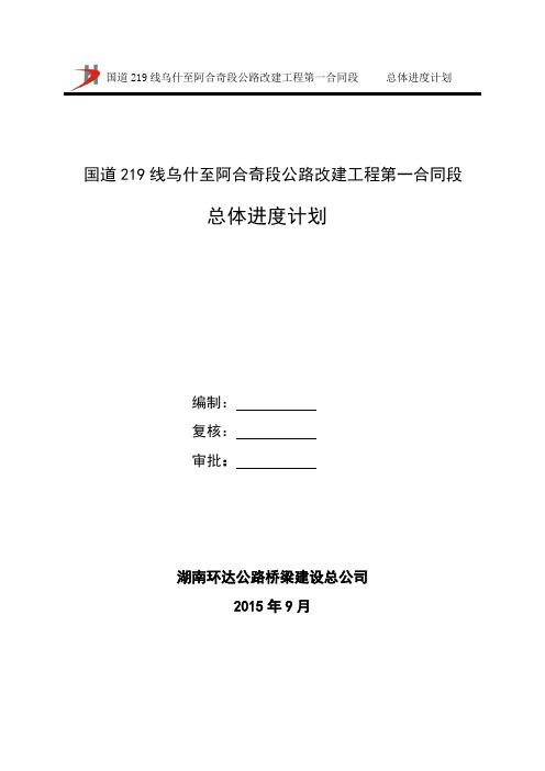 总体进度计划(终)