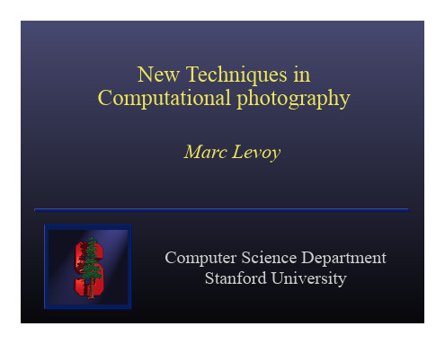 Computational photography