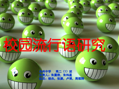 校园流行语研究