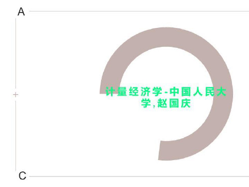 计量经济学-中国人民大学,赵国庆