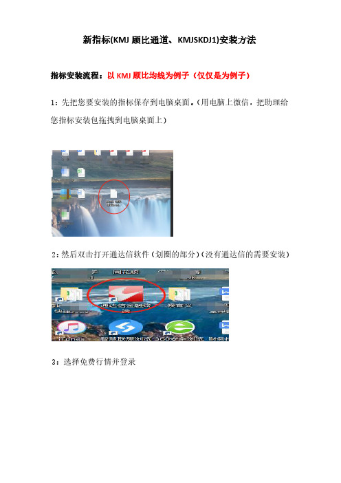 新指标(KMJ顾比通道、KMJSKDJ1)安装方法