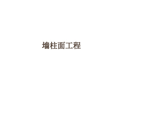 墙柱面计量计价规则