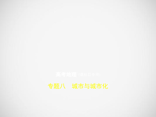 [2020高考地理]课标Ⅱ卷2020届高考地理一轮复习专题八城市与城市化课件