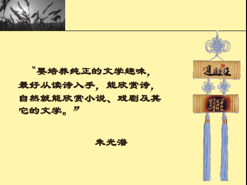 诗经两首(优秀课件)复习课程