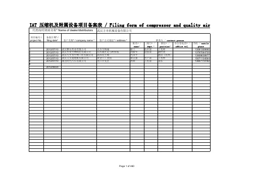 项目备案表和项目进度跟踪表