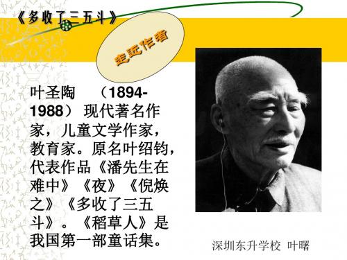 多收了三五斗PPT1 苏教版 (共13张PPT)