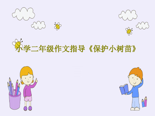 小学二年级作文指导《保护小树苗》共25页