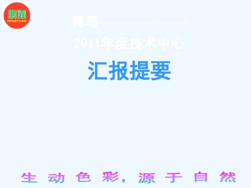技术中心答辩