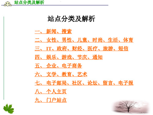 站点分类及解析