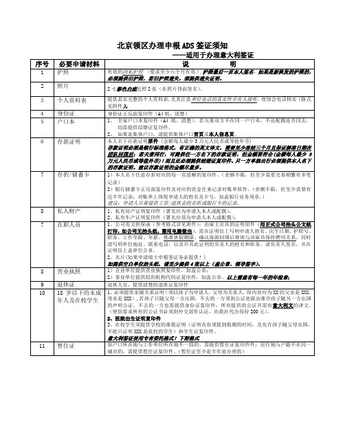 意大利ADS申根签证须知