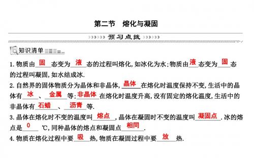 (沪科版)九年级物理(课件)：第12章 第二节 熔化与凝固