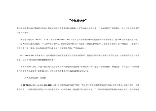 “合规性评价”