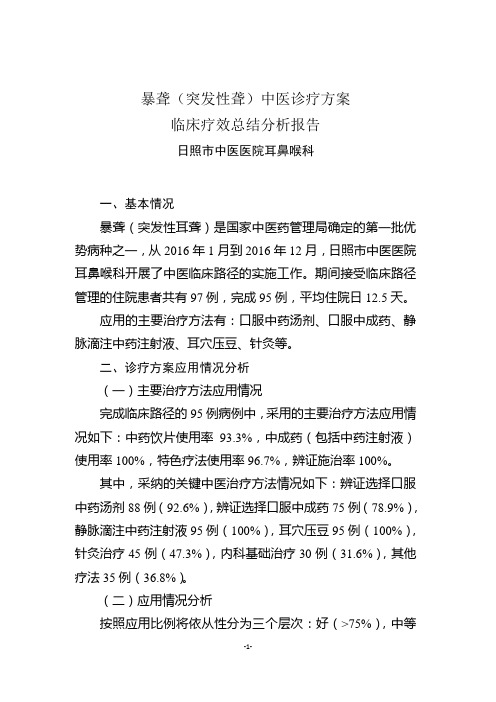 优势病种总结--耳鼻喉