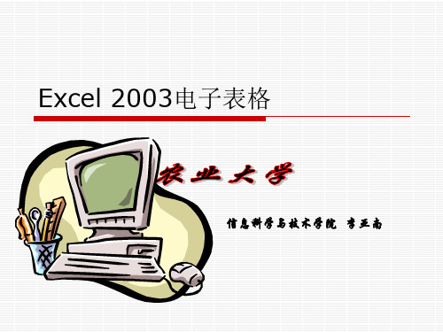 第四章Excel2003电子表格