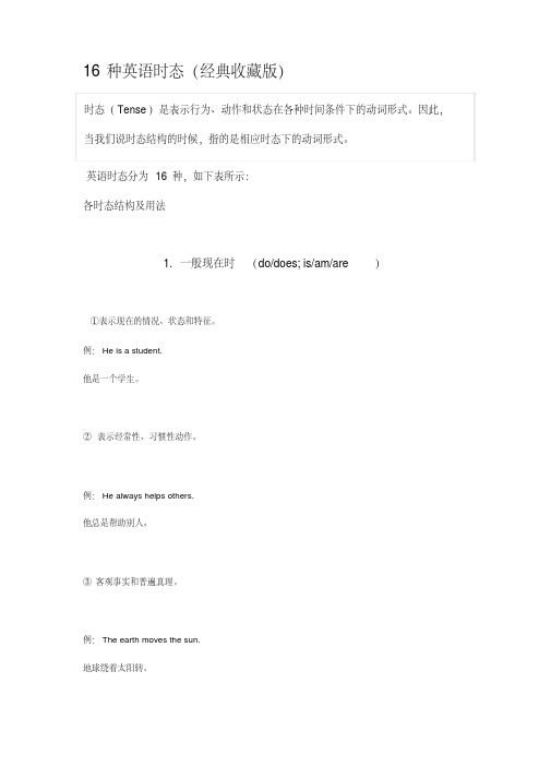 英语的16种语法