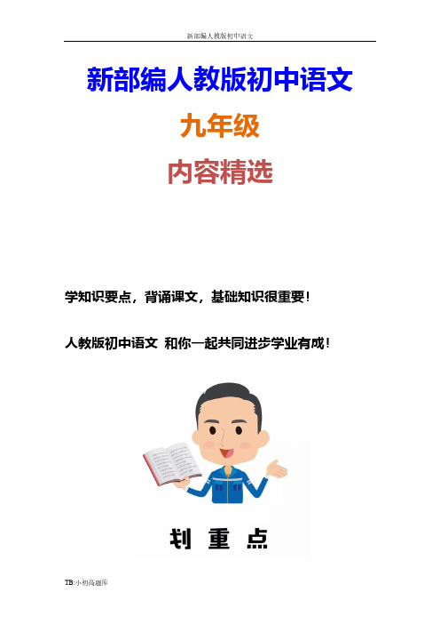 初中语文(人教版)九年级上册上册第三单元检测卷