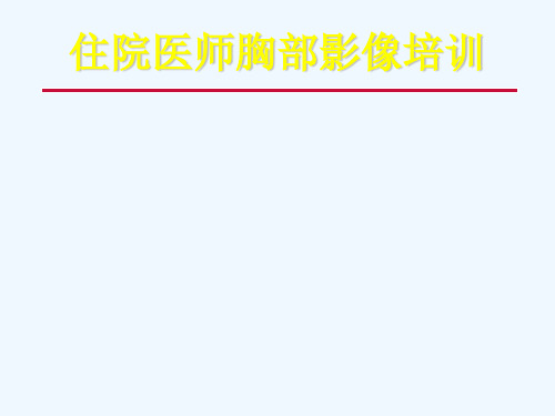 住院医师影像培训(321页)