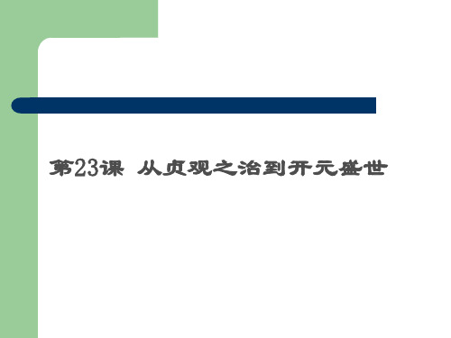 2017岳麓版七年级历史下册第24课《从贞观之治到开元盛世》课件 (共34张PPT)