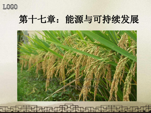 能量与可持续发展复习