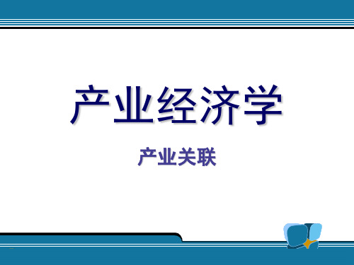 产业经济学产业关联