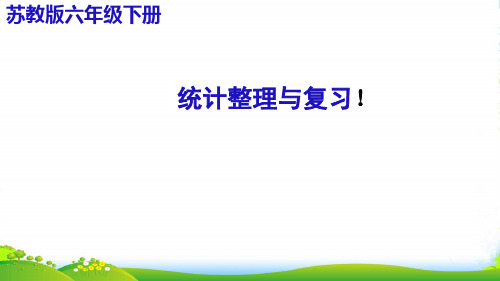 苏教版六年级下册数学课件《1、统计(1)》(2) (共14张PPT)