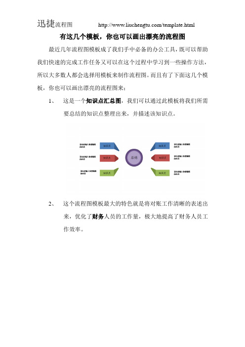 有这几个模板,你也可以画出漂亮的流程图