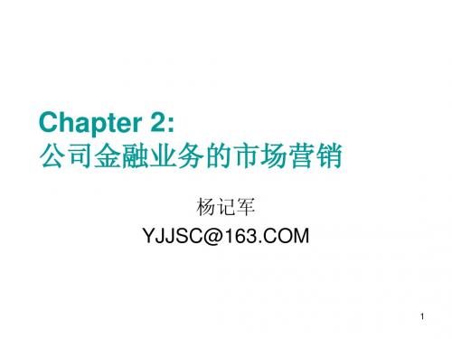 Chap 2 银行公司金融业务实务