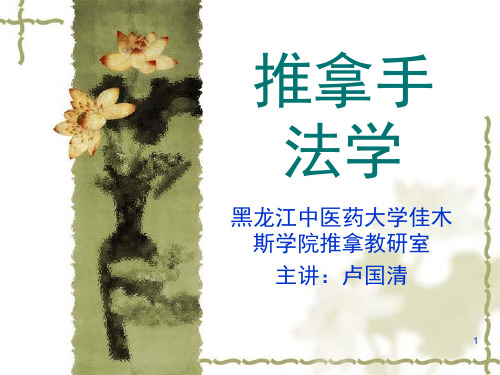 小儿推拿手法(课堂PPT)
